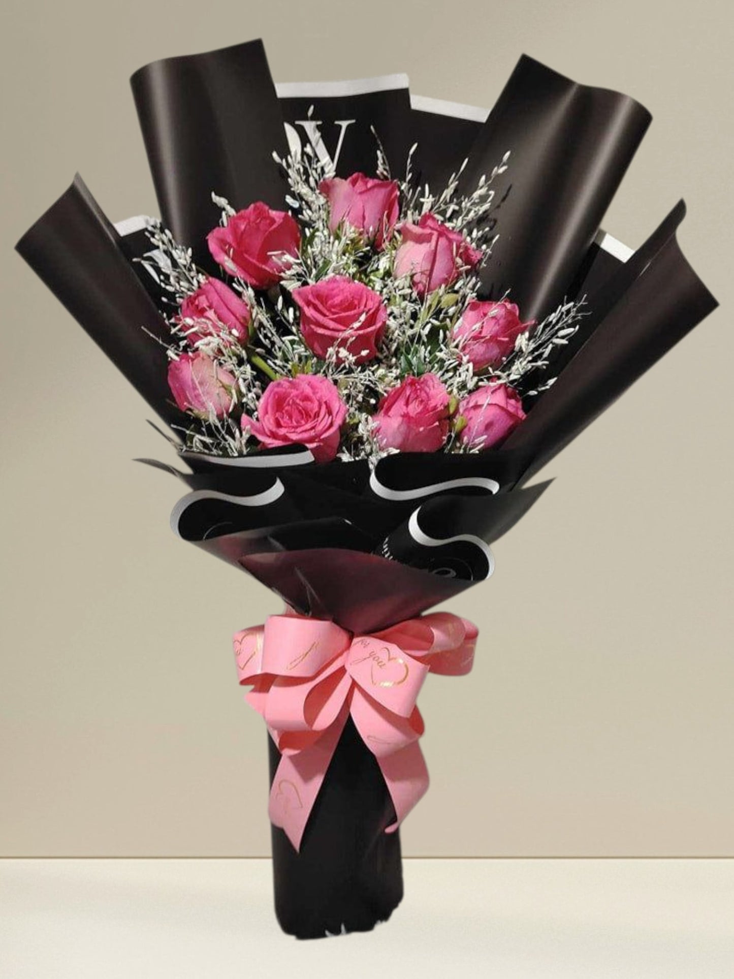 10pcs. Pink Roses Bouquet