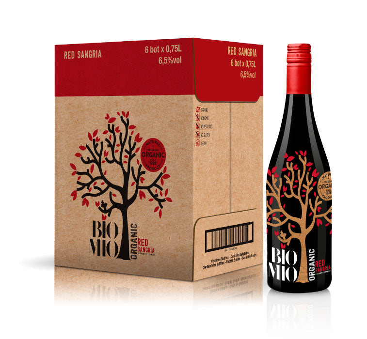 6 Bottles BioMio Organic Red Sangria 750mL