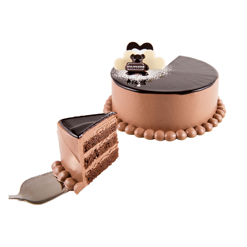 Dark Chocolate Mirror Glazed Cake - Size 6 inches