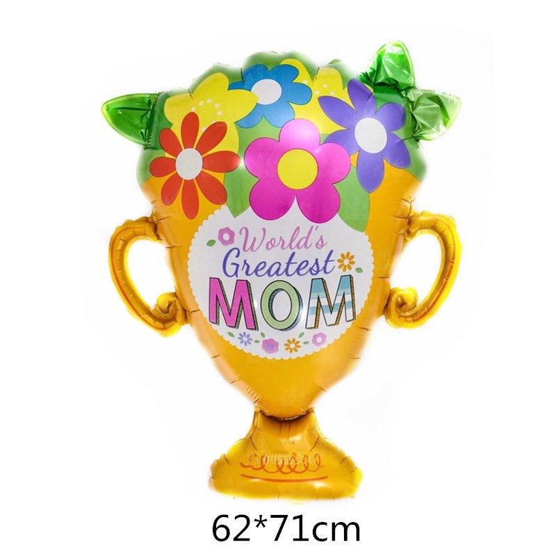 Mommy Trophy Flower Set Balloon