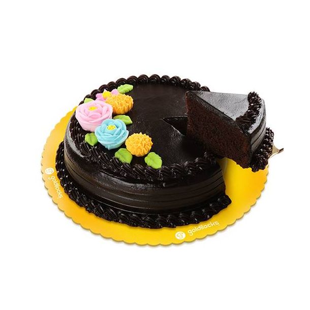 Pastel Blooms Choco 9" Round