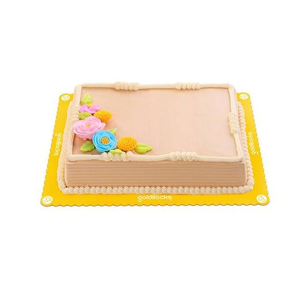 Pastel Blooms Mocha 8x12