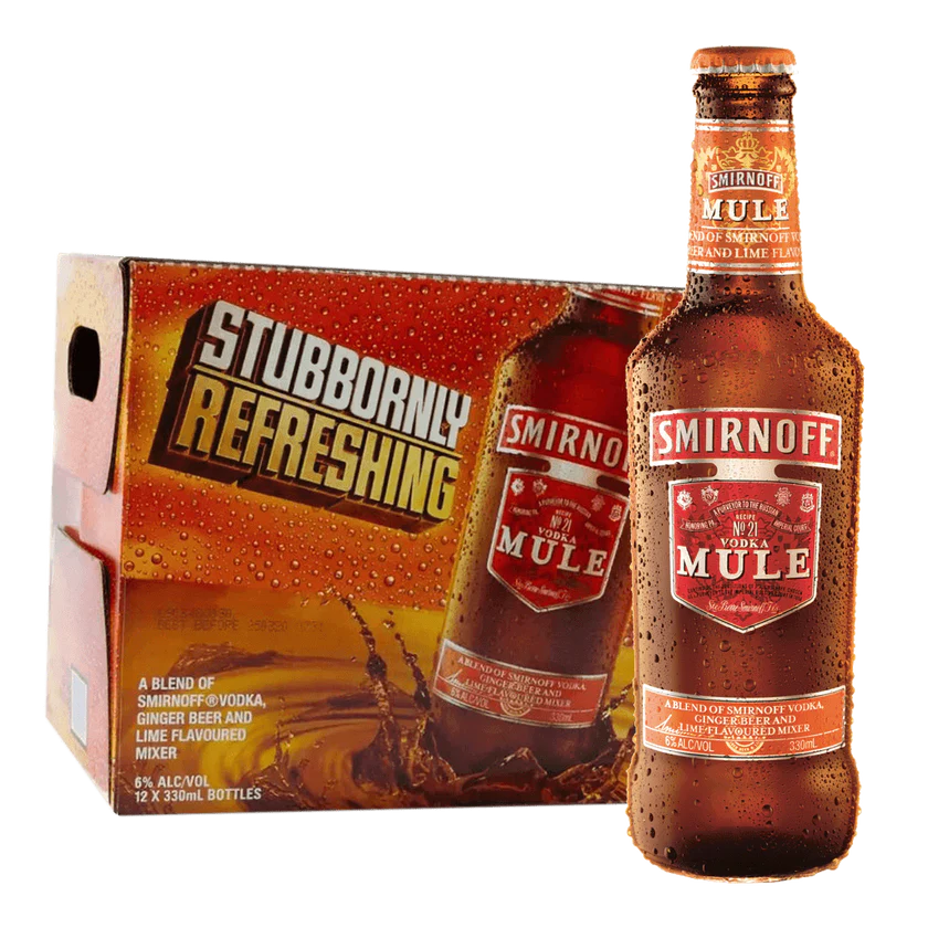Smirnoff Mule Ready-to-Drink Cocktail 12 x 330mL