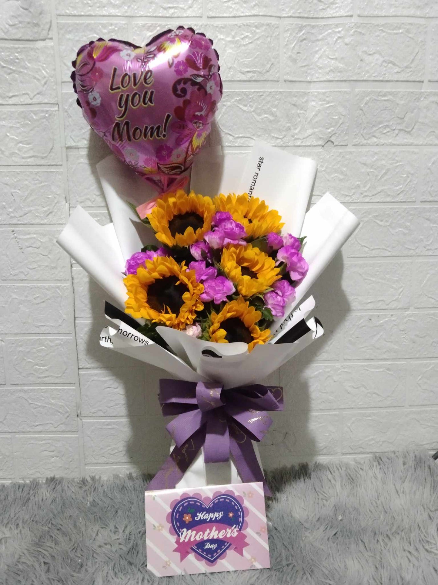 Sunflowers and Carnation