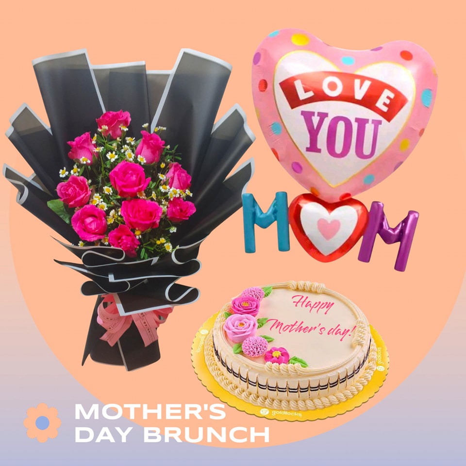 10pcs. Pink Roces with Cake