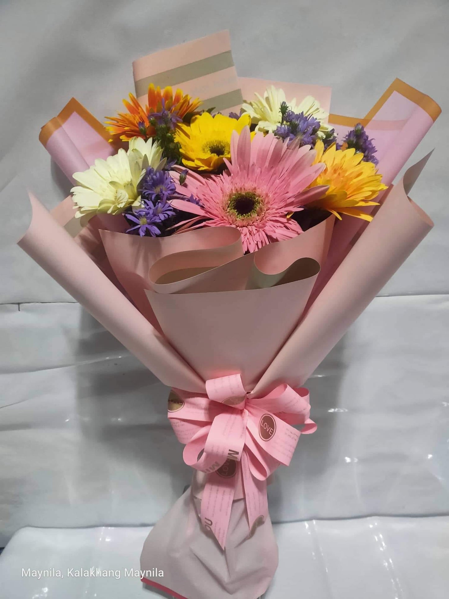 12 Mixed Gerberas Bouquet