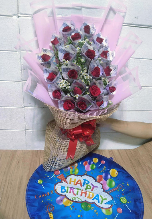 2,000Php with Roses Bouquet