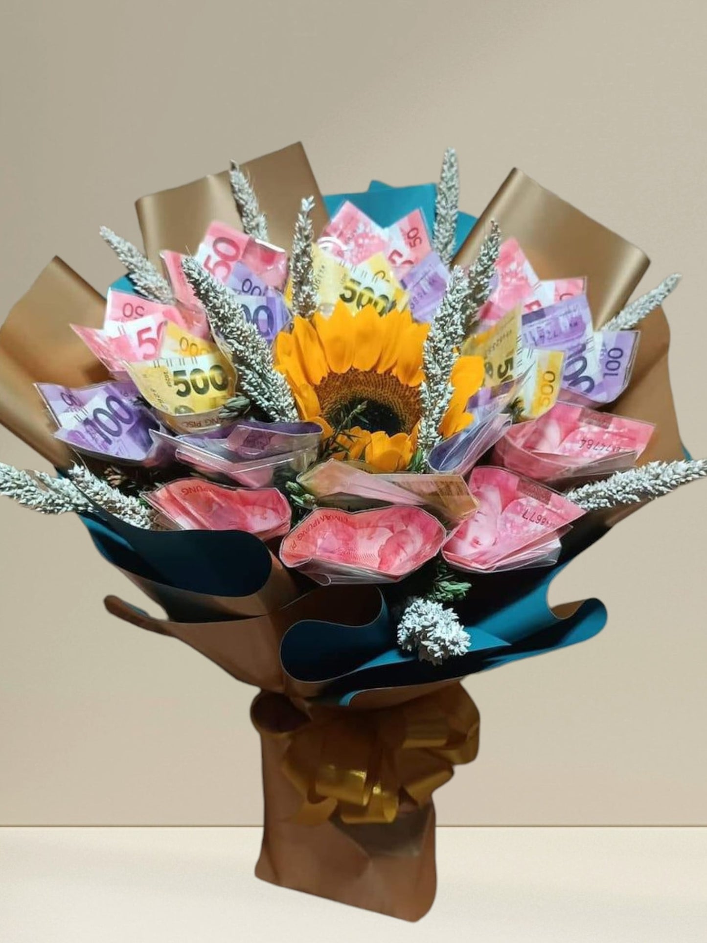 2000Php and Sunflower Bouquet
