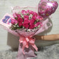 24 Pcs Hot Pink Rose