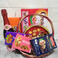 Roses with Gift Hamper Basket