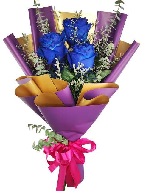 3pcs. Ecuadorian Blue Roses