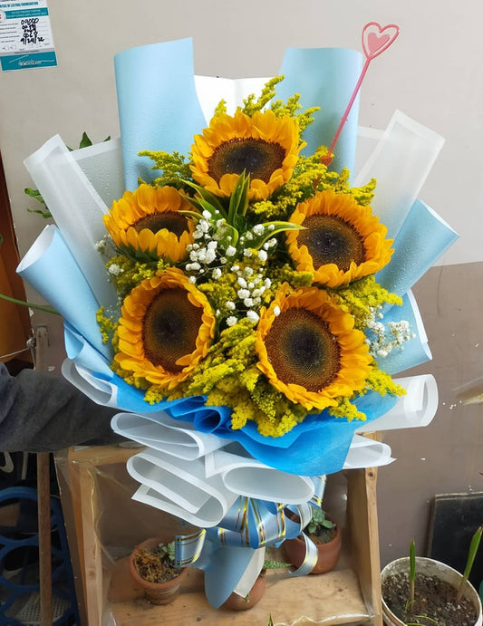5pcs. Sunflowers Bouquet