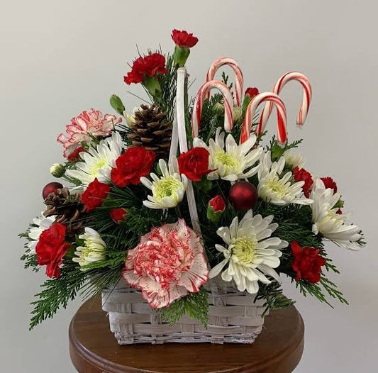 Candy Cane Basket