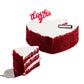 I Love You Red Velvet Cake - Size 7.5 inches