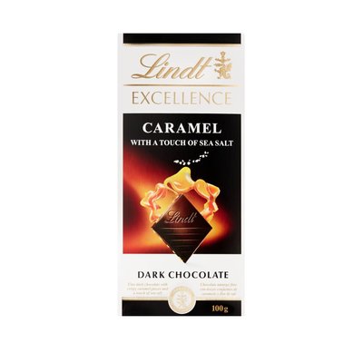 Lindt Excellence Caramel Dark Chocolate 100g