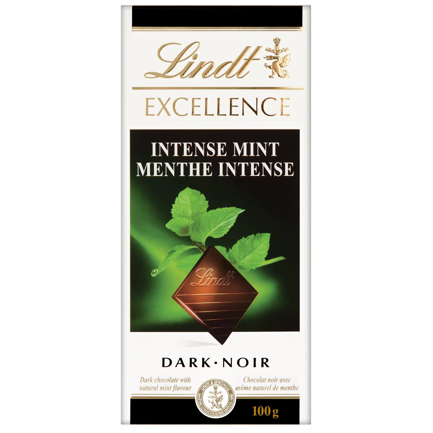 Lindt Excellence Mint Intense Chocolate Bar 100g