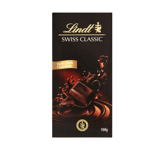 Lindt Swiss Classic Dark Chocolate Bar 100g