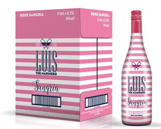 6 Bottles of Luis The Marinero Rose Sangria 750mL
