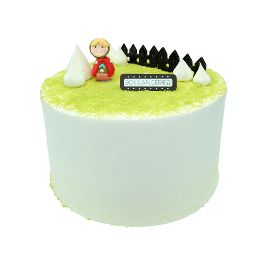 Matcha Strawberry Cake - Tall Size 7.5 inches