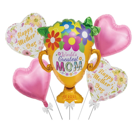 Mommy Trophy Flower Set Balloon