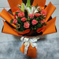 Orange Roses and Lily