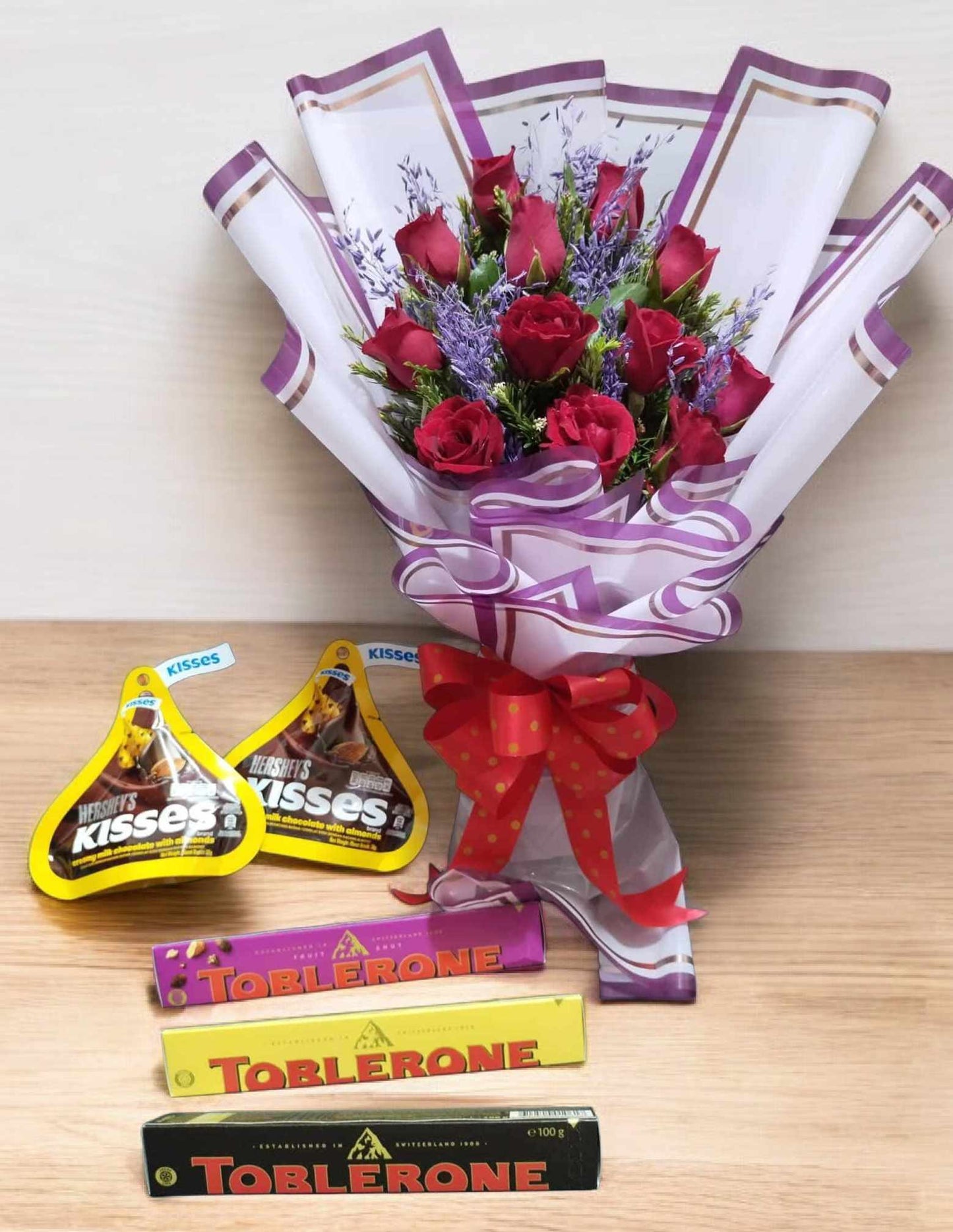 Roses Hersheys and Toblerones