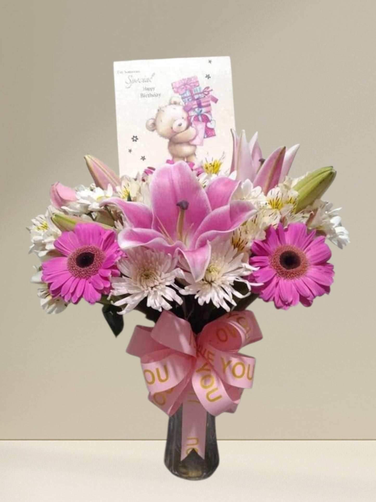 Seasonal Flowers in Vase