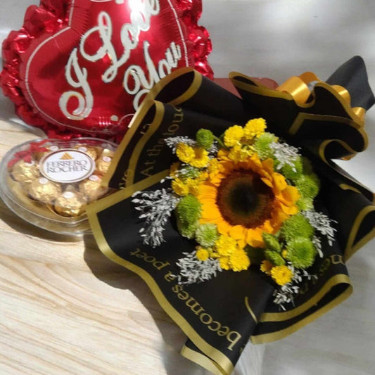 Sunflower with Ferrero