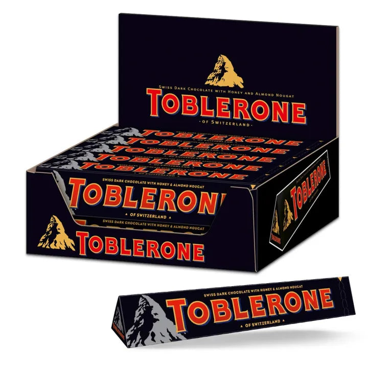 Toblerone Black Chocolate 1 Box | 20pcs x 100g