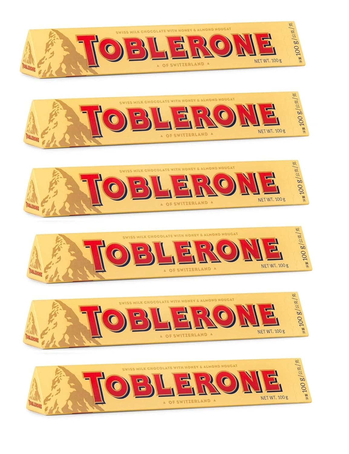 Toblerone Milk 100g pack of 6