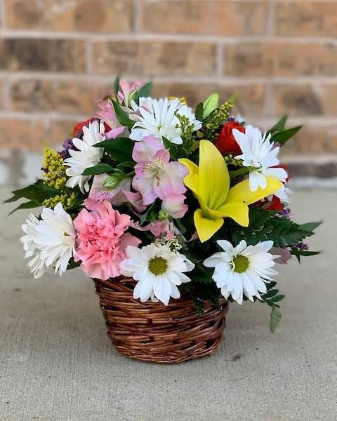 Assorted Flowers Basket