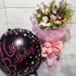 6pcs. Mixed Roses with Balloon