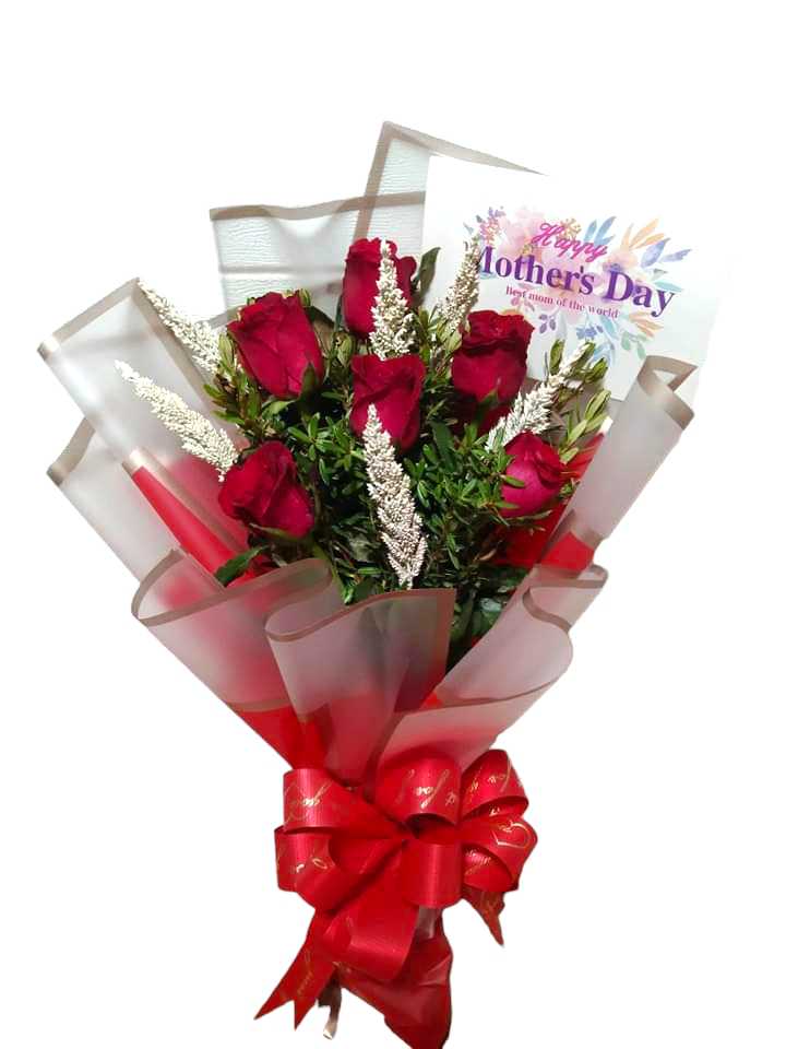 6 Red Roses Bouquet