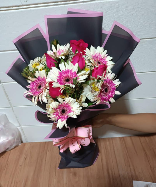 Gerberas and Rose Bouquet