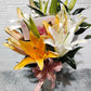 Mixed Lilies in Vase