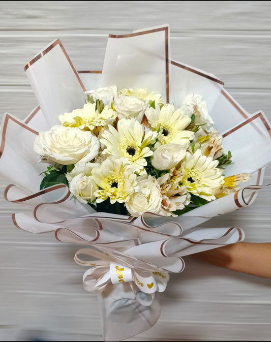 White Round Bouquet
