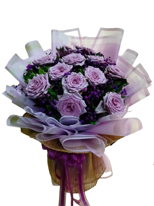 12pcs. Purple Ecuadorian Rose