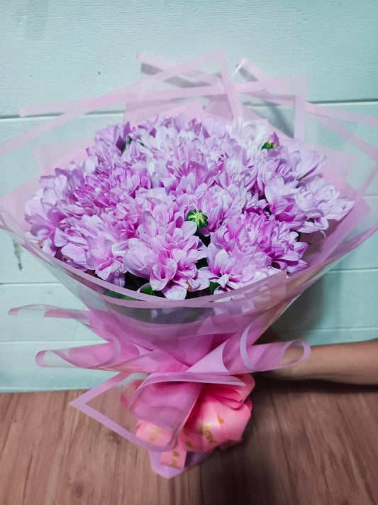 Purple Mums Bouquet