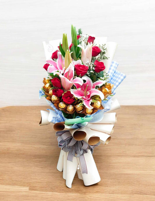 Roses Lilies and Ferrero