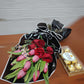 Red Roses and Tulis with Ferrero