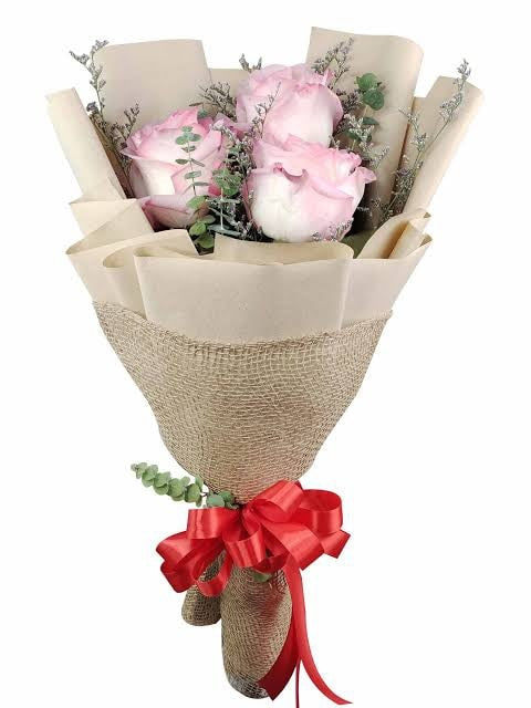 Three Ecuadorian Soft Pink Roses