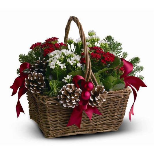 Floral gift basket