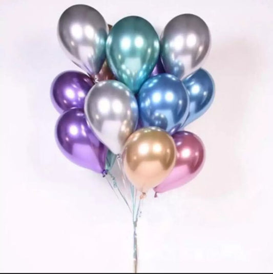 10pcs Chrome Balloon