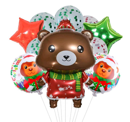 Christmas Bear Balloons