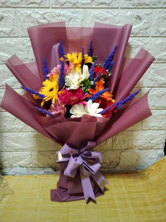 10pcs. Mixed gerberas bouquet