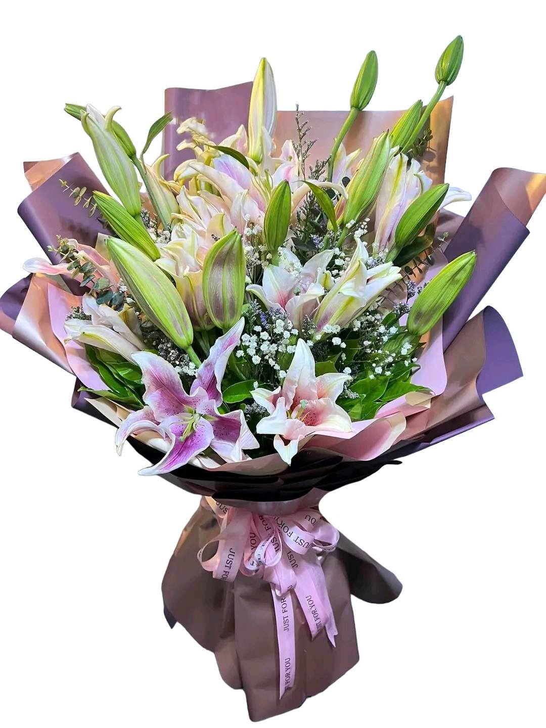 5 Stems Pink Lily