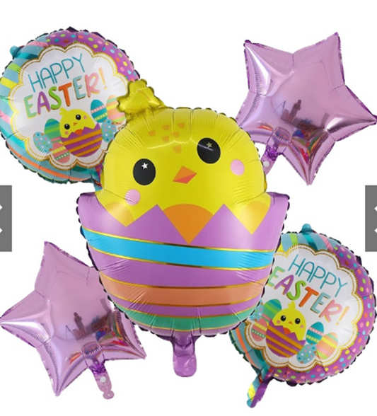 5pcs. set Easter Bird Balloons