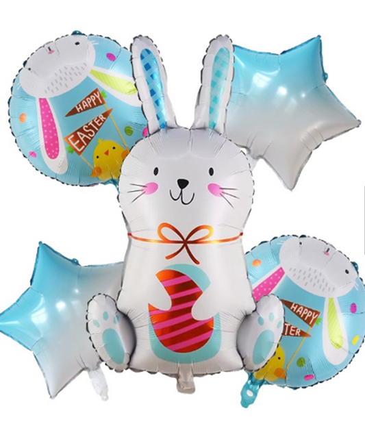 5pcs. set Easter Bunny Balloons