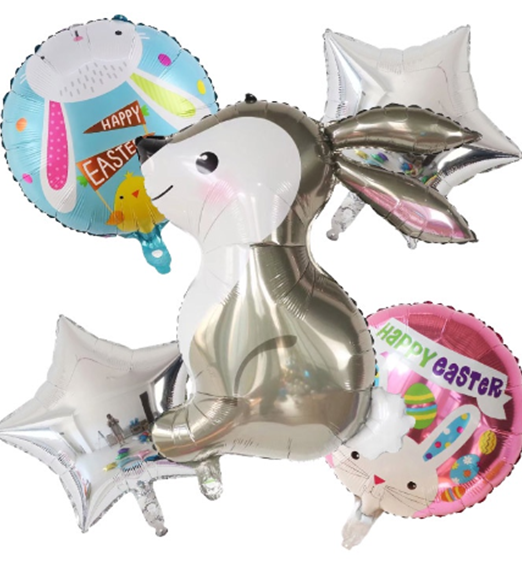 5pcs. set Easter Rabbit Balloons