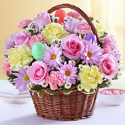 Flowers and Easter Basket